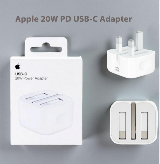 Apple 20W Power Adapter 3 Pin USB-C (Master Copy)
